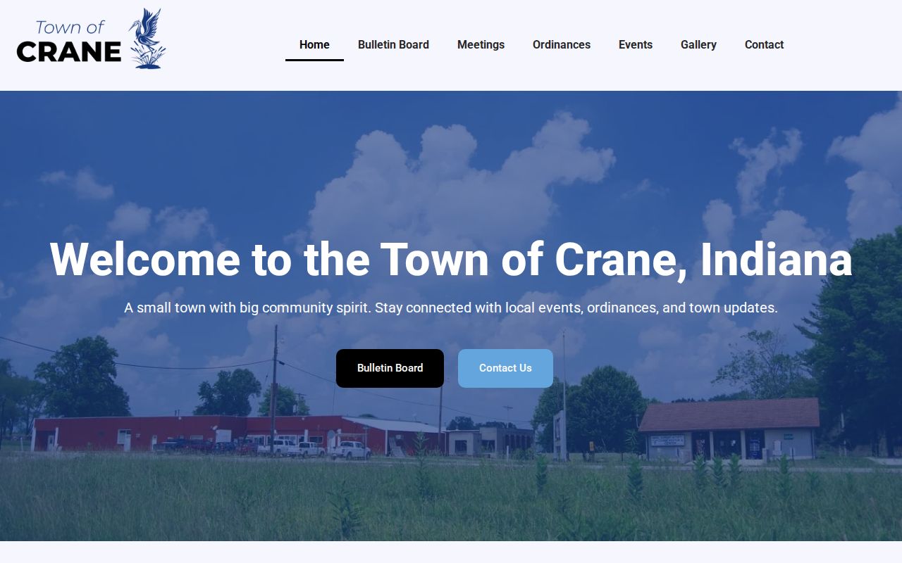 Crane court docket and official Town of Crane contact route