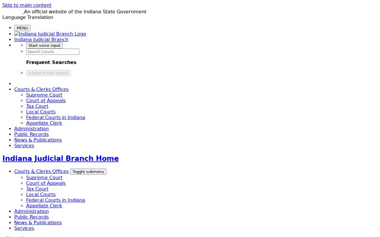Official MyCase search tips for narrowing a Martin County case search