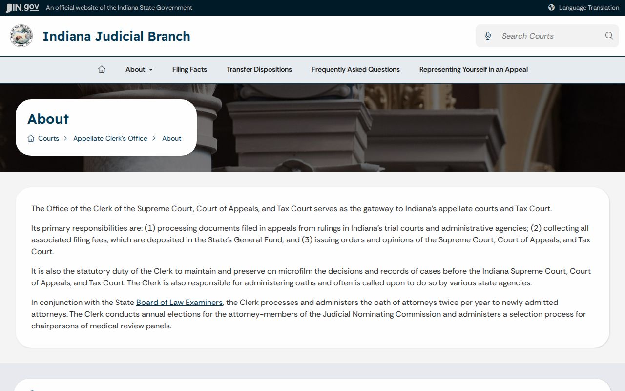 Martin County court docket Appellate Clerk access